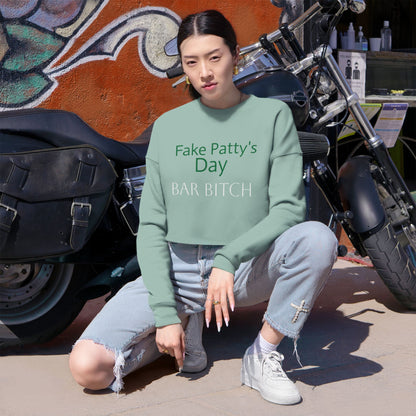 Women's Fake Patty’s Day Cropped Sweatshirt