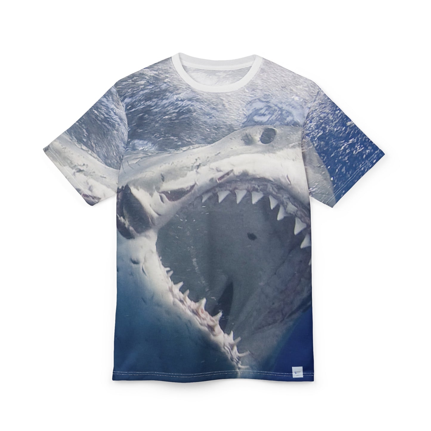 Great White Shark Night Unisex Cut & Sew Tee (AOP)