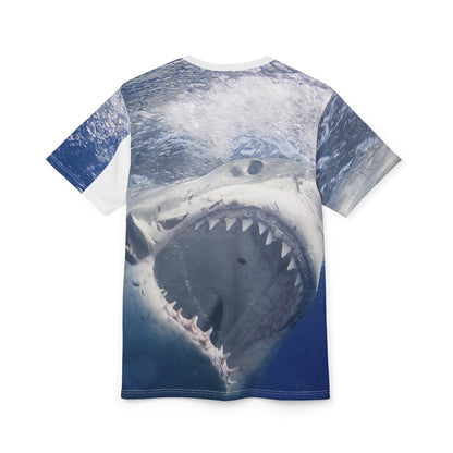 Great White Shark Night Unisex Cut & Sew Tee (AOP)