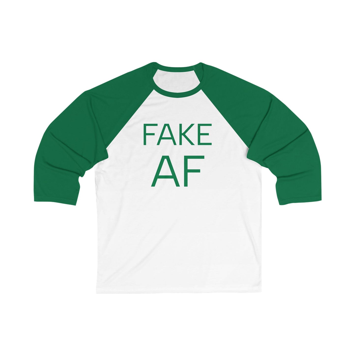 Fake AF 3\4 Sleeve Baseball Tee