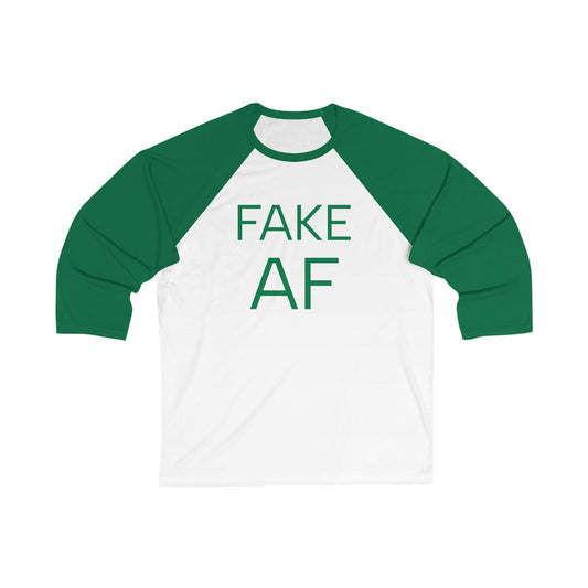 Fake AF 3\4 Sleeve Baseball Tee