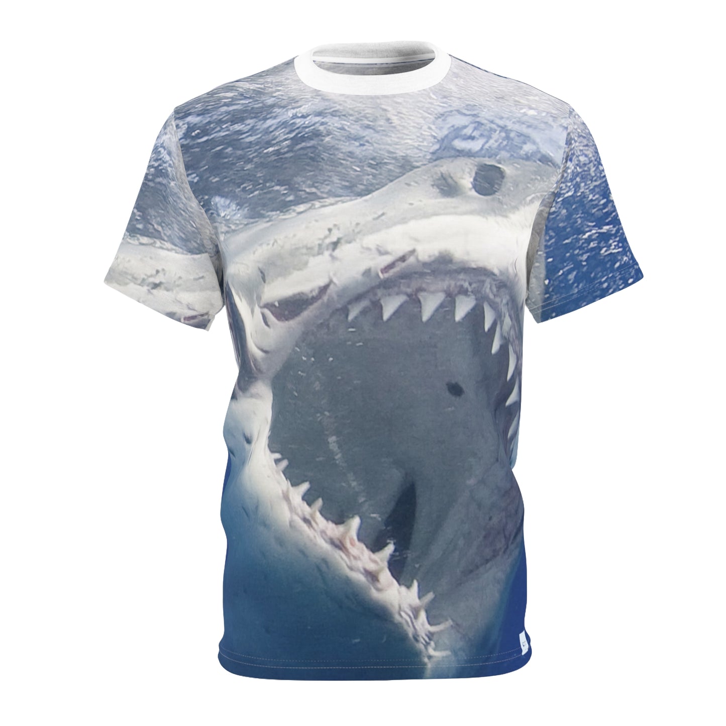 Great White Shark Night Unisex Cut & Sew Tee (AOP)