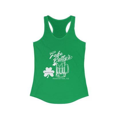 Women's Fake Mug Ideal Racerback Tank Manhattan