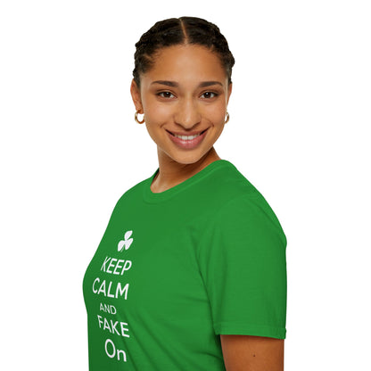 Fake On Tee - "Keep Calm and Fake On" Unisex Softstyle T-Shirt